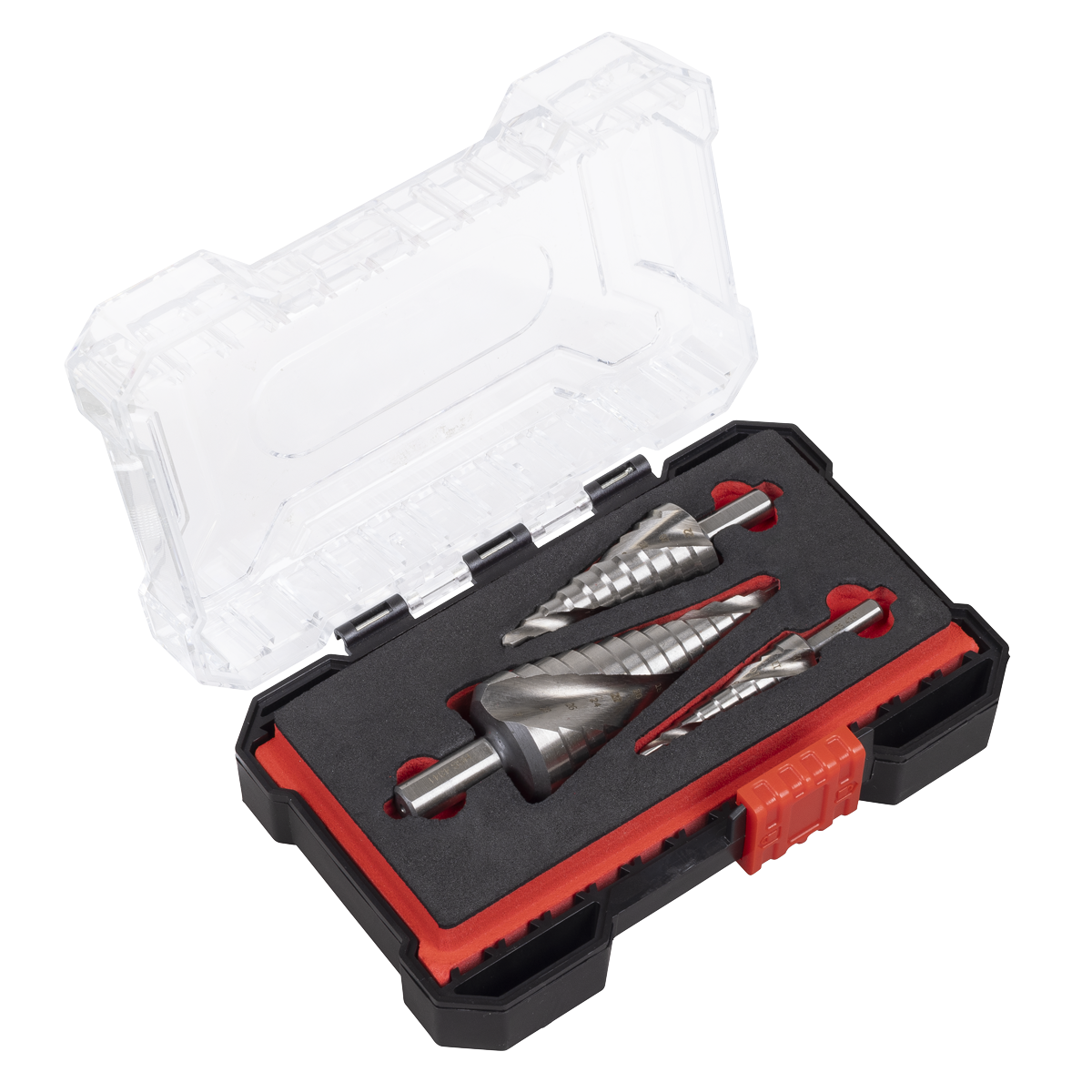 Spiral Flute HSS 4341 Step Drill Bit Set 3pc AK4749