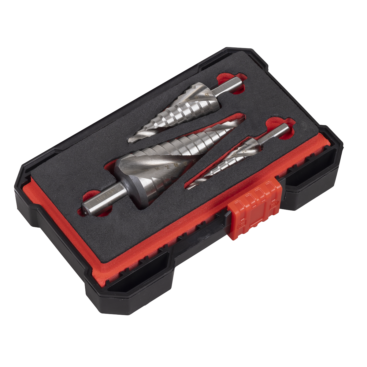 Spiral Flute HSS 4341 Step Drill Bit Set 3pc AK4749