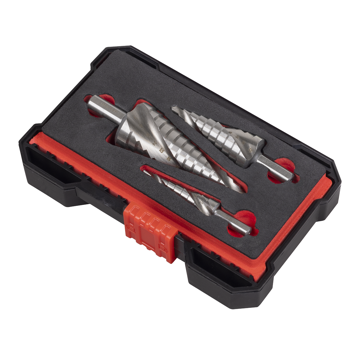 Spiral Flute HSS 4341 Step Drill Bit Set 3pc AK4749