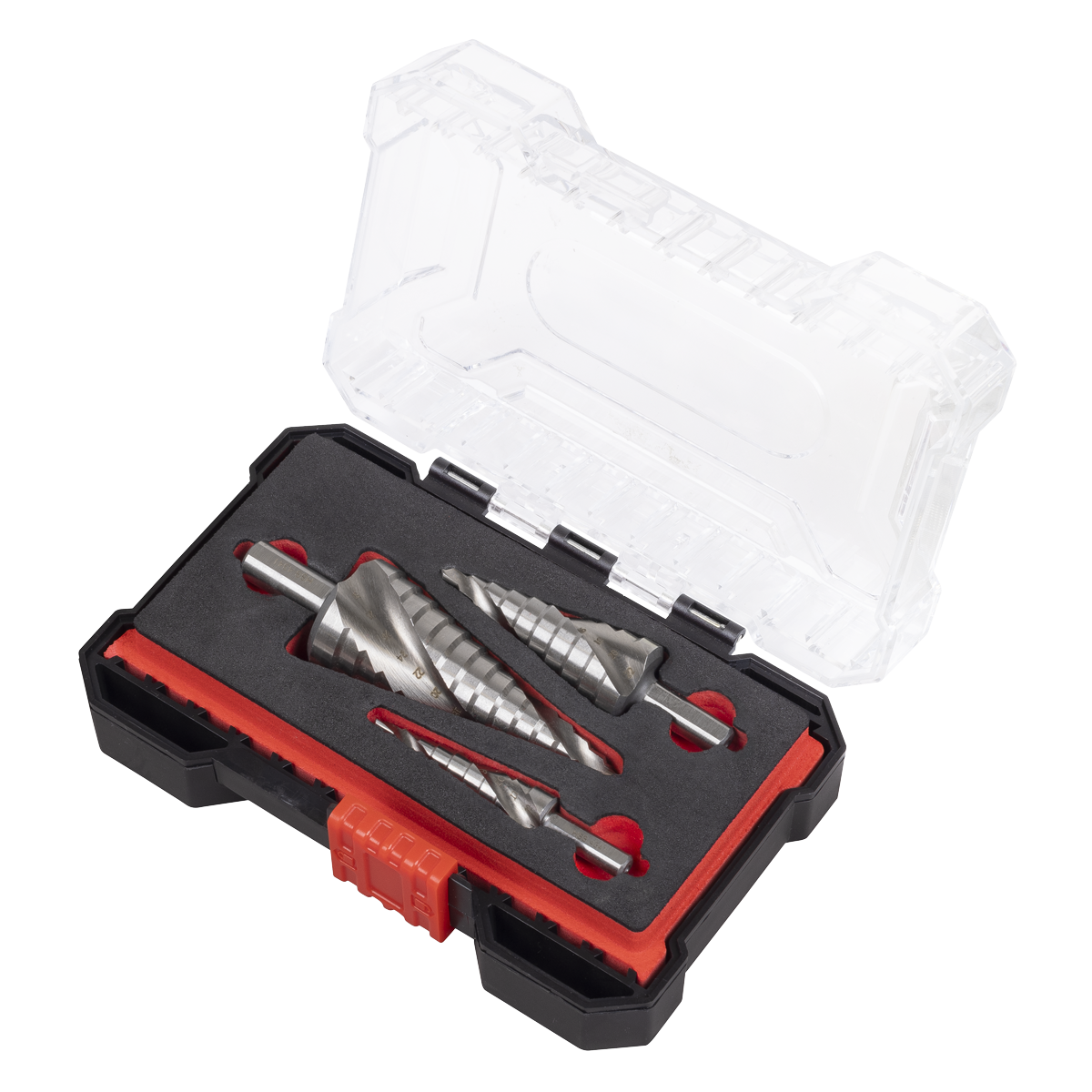 Spiral Flute HSS 4341 Step Drill Bit Set 3pc AK4749