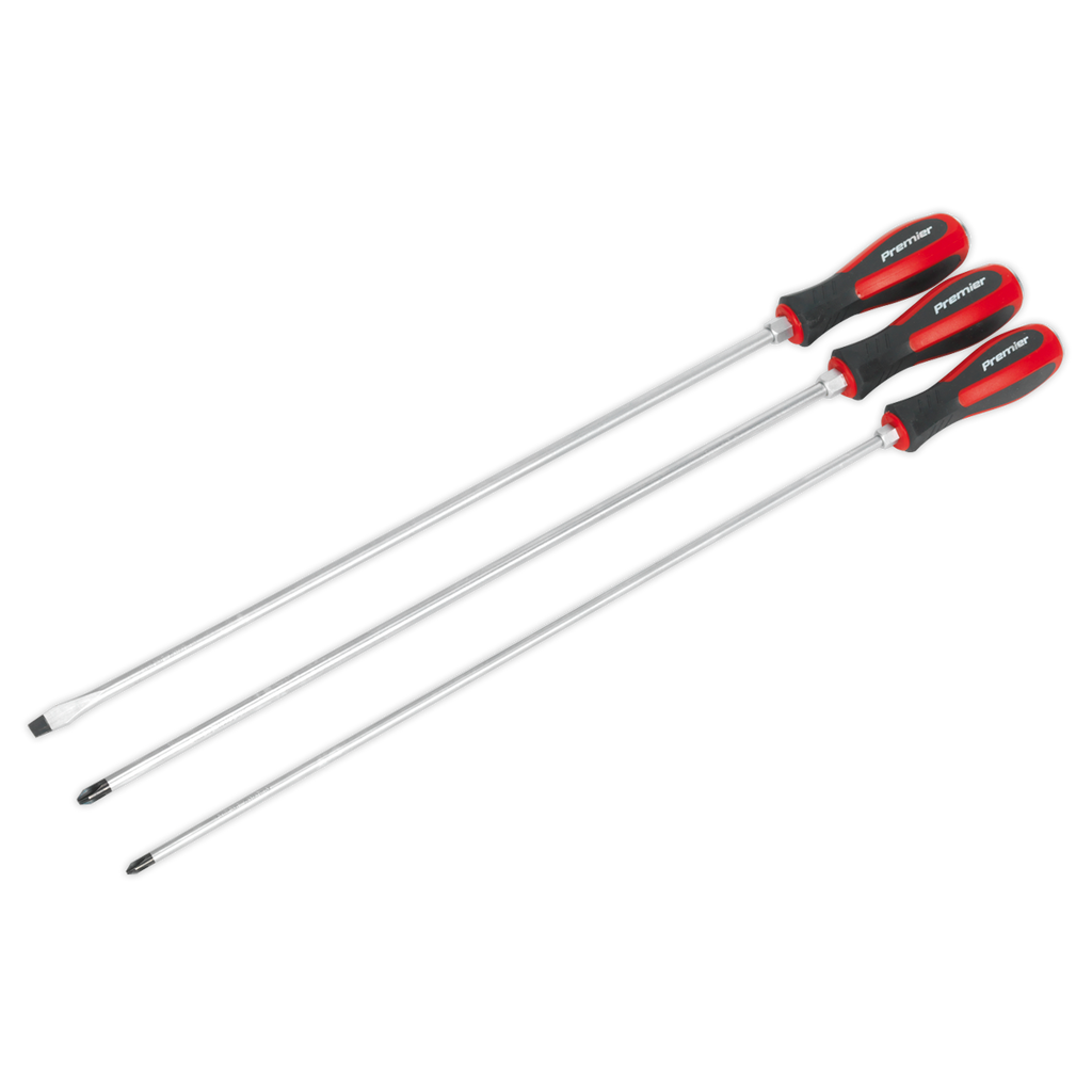 Extra-Long Hammer-Thru Screwdriver Set 450mm 3pc AK4935