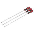 Extra-Long Hammer-Thru Screwdriver Set 450mm 3pc AK4935