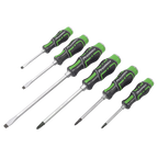 Hammer-Thru Screwdriver Set 6pc - Hi-Vis Green AK4940HV