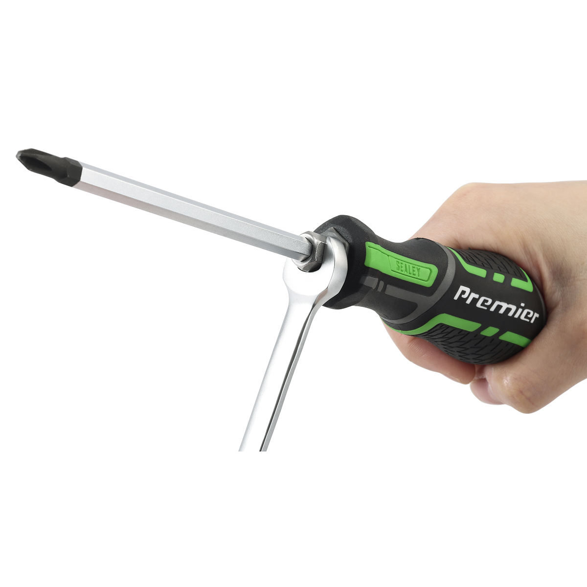 Hammer-Thru Screwdriver Set 6pc - Hi-Vis Green AK4940HV