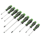Hammer-Thru Screwdriver Set 9pc - Hi-Vis Green AK4941HV