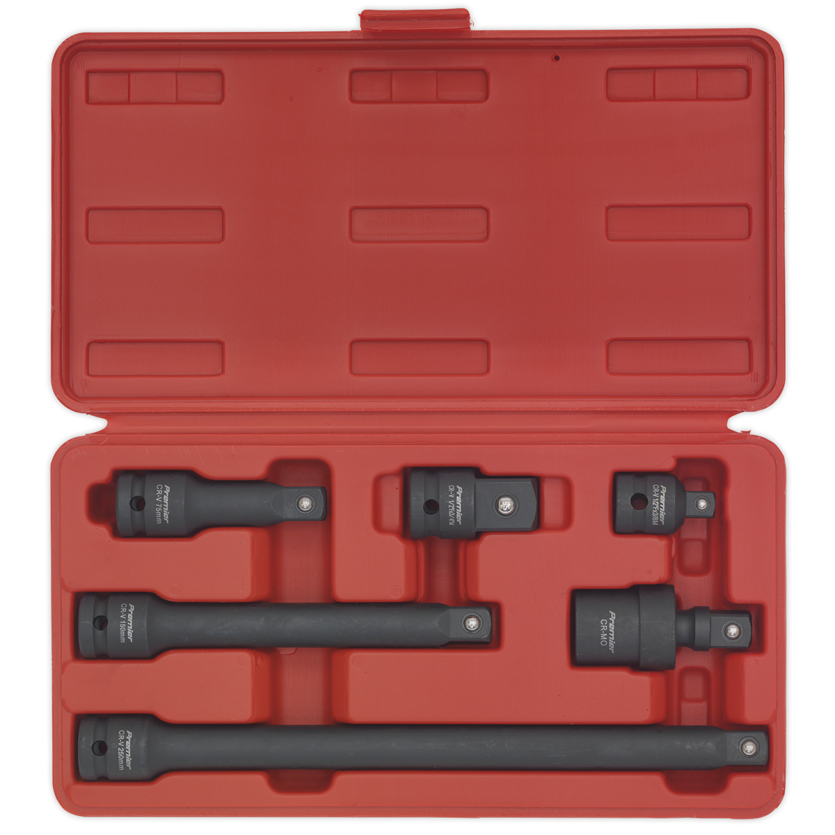 Impact Adaptor & Extension Bar Set 1/2"Sq Drive 6pc AK5514