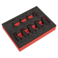 Low Profile Hex Impact Socket Bit Set 1/4" & 3/8"Sq Drive 9pc AK5525