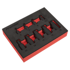 Low Profile Hex Impact Socket Bit Set 1/4" & 3/8"Sq Drive 9pc AK5525