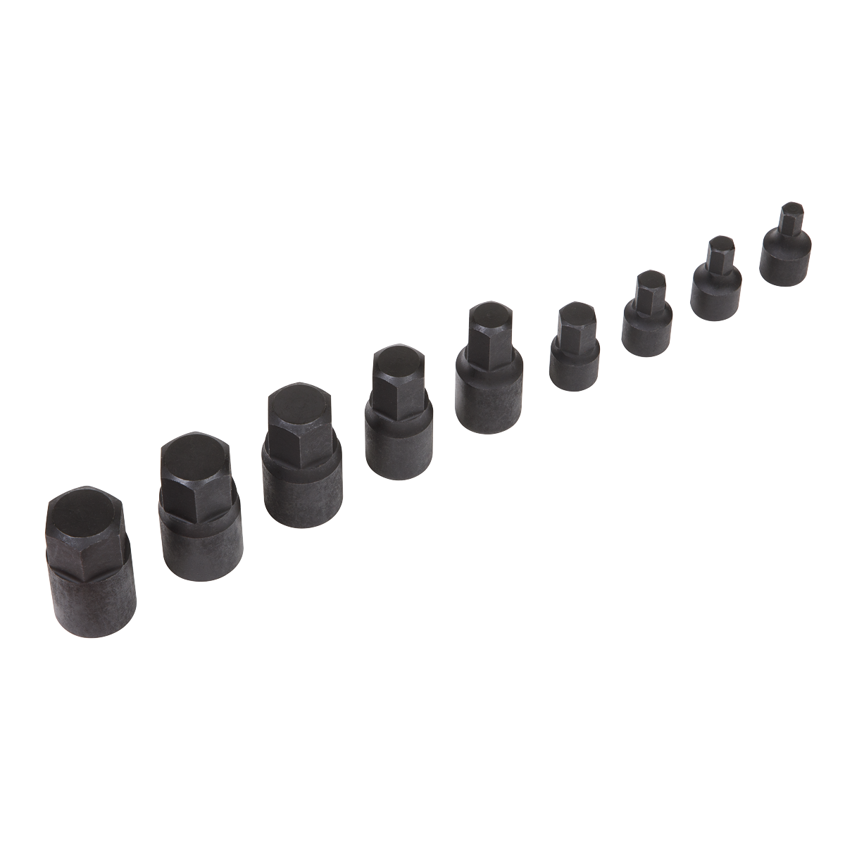 Low Profile Hex Impact Socket Bit Set 1/4" & 3/8"Sq Drive 9pc AK5525