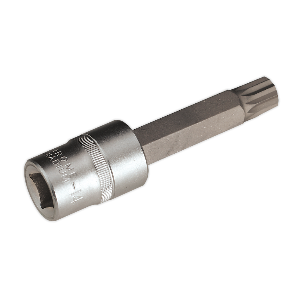 Spline Socket Bit 1/2"Sq Drive M14 x 100mm AK5531