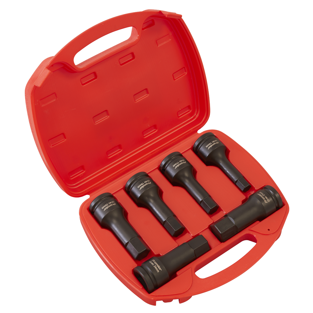 Hex Impact Socket Bit Set 3/4"Sq Drive 6pc AK5586