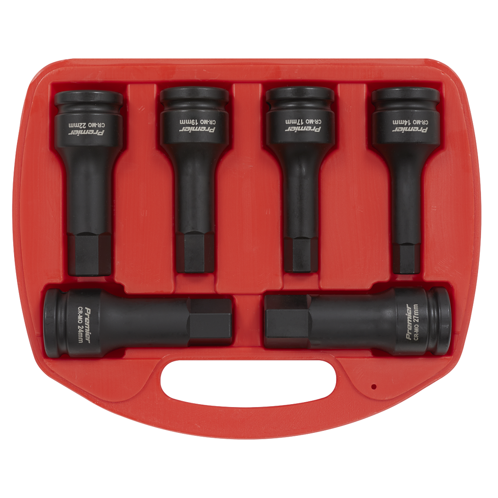 Hex Impact Socket Bit Set 3/4"Sq Drive 6pc AK5586