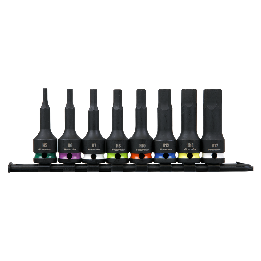 TRX-Star* Impact Socket Bit Set 1/2"Sq Drive 8pc AK56002