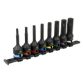 TRX-Star* Impact Socket Bit Set 1/2"Sq Drive 8pc AK56002