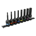 TRX-Star* Impact Socket Bit Set 1/2"Sq Drive 8pc AK56002