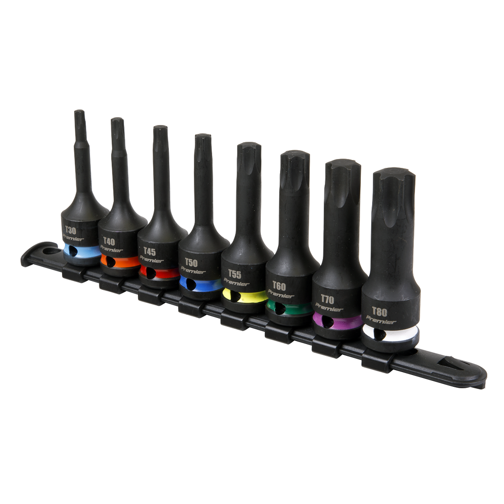 TRX-Star* Impact Socket Bit Set 1/2"Sq Drive 8pc AK56002