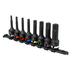 TRX-Star* Impact Socket Bit Set 1/2"Sq Drive 8pc AK56002