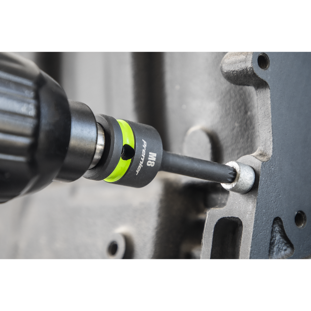 Spline Impact Socket Bit Set 1/2"Sq Drive 8pc AK56004