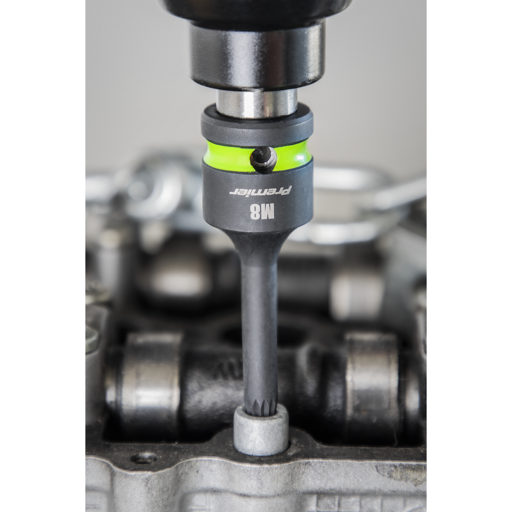 Spline Impact Socket Bit Set 1/2"Sq Drive 8pc AK56004