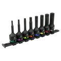 Spline Impact Socket Bit Set 1/2"Sq Drive 8pc AK56004