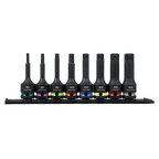 Spline Impact Socket Bit Set 1/2"Sq Drive 8pc AK56004