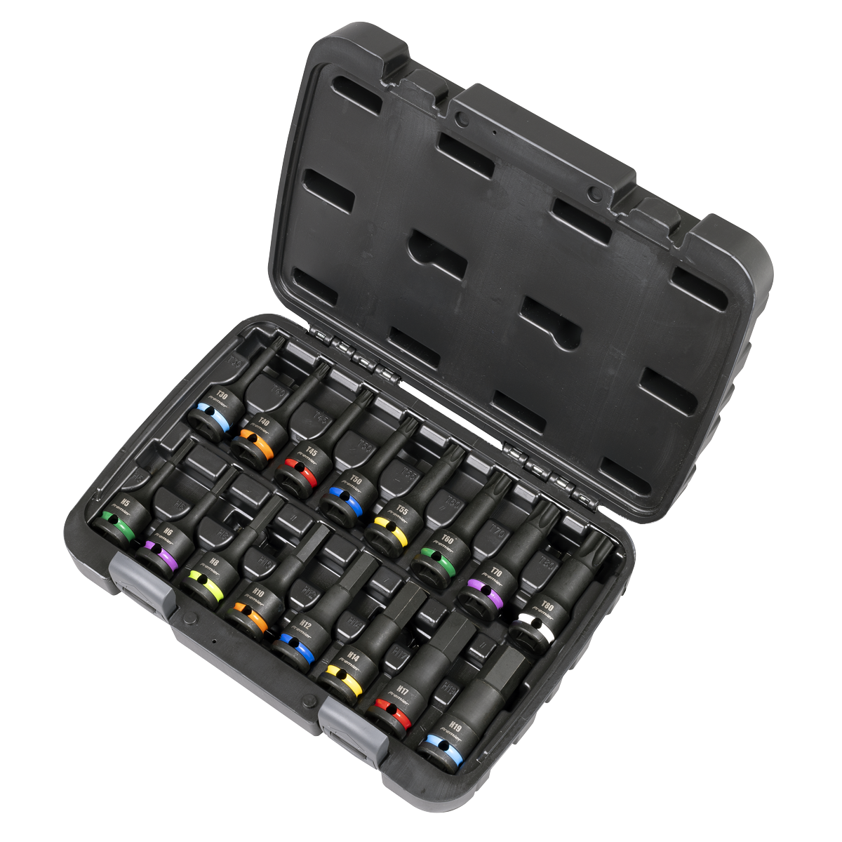 Hex & TRX-Star* Impact Socket Bit Set 1/2"Sq Drive 16pc AK56005