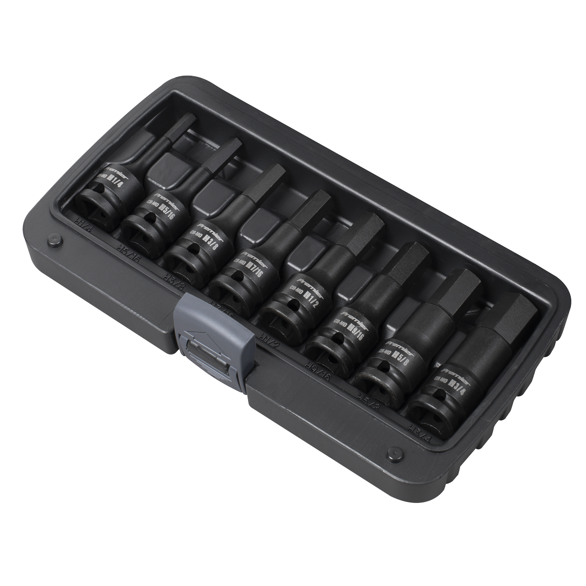 Imperial Hex Impact Socket Bit Set 1/2"Sq Drive 8pc AK5600