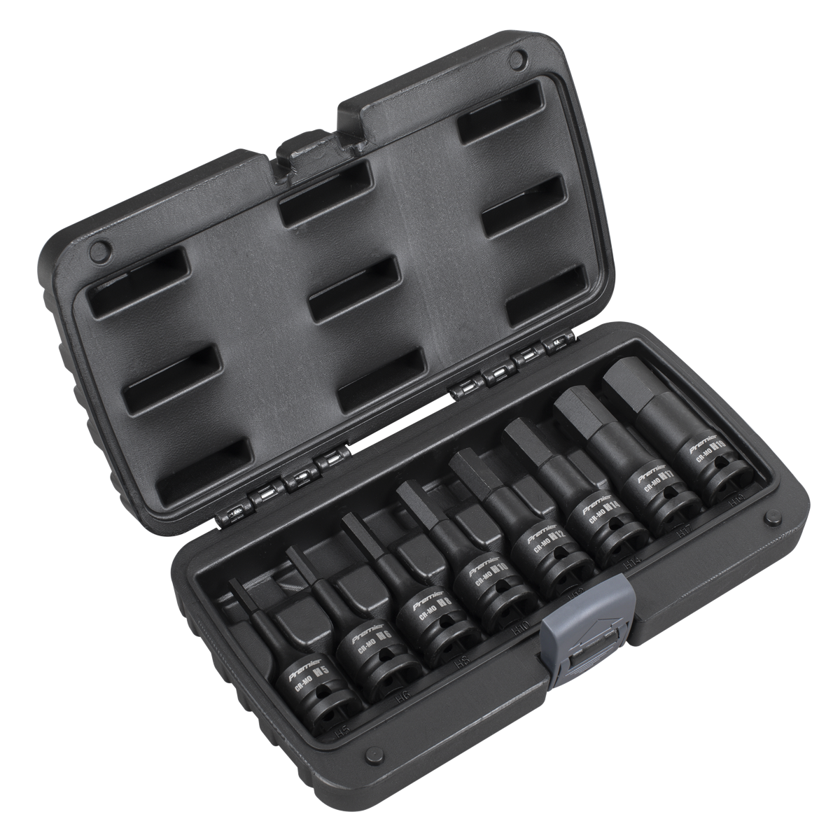 Hex Impact Socket Bit Set 1/2"Sq Drive 8pc AK5601