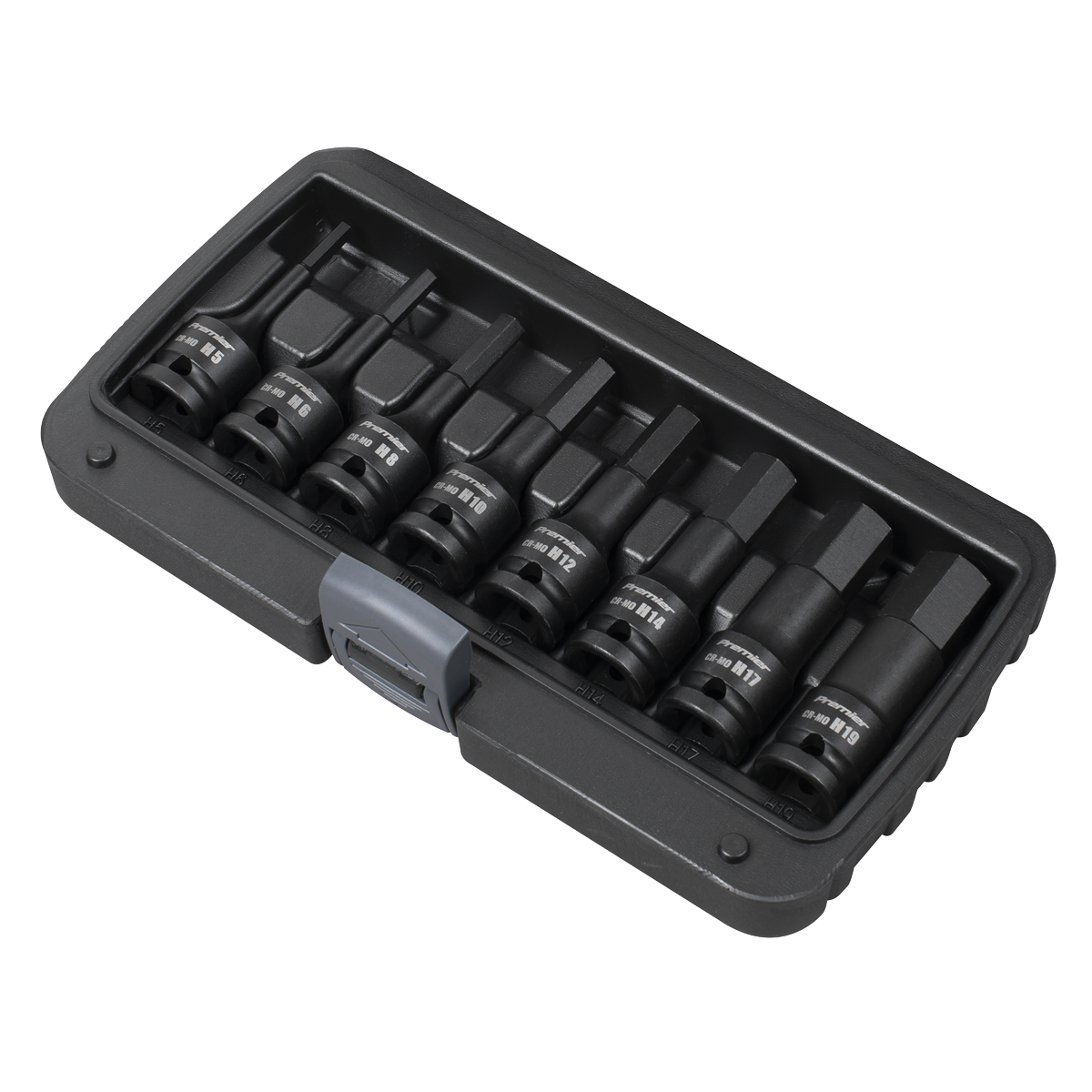 Hex Impact Socket Bit Set 1/2"Sq Drive 8pc AK5601