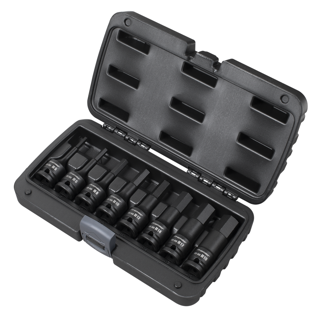 Hex Impact Socket Bit Set 1/2"Sq Drive 8pc AK5601