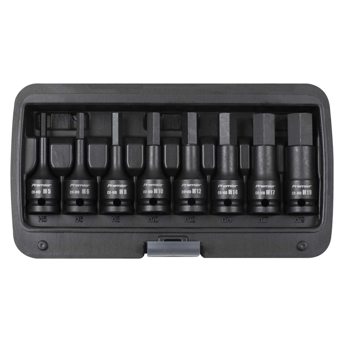 Hex Impact Socket Bit Set 1/2"Sq Drive 8pc AK5601