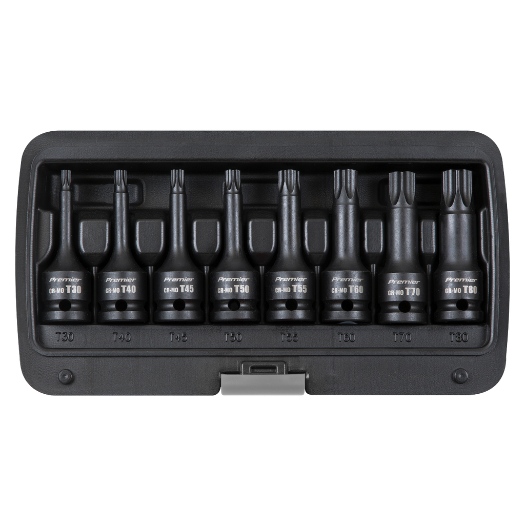 TRX-Star* Impact Socket Bit Set 1/2"Sq Drive 8pc AK5602