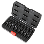 Spline Impact Socket Bit Set 1/2"Sq Drive 8pc AK5604