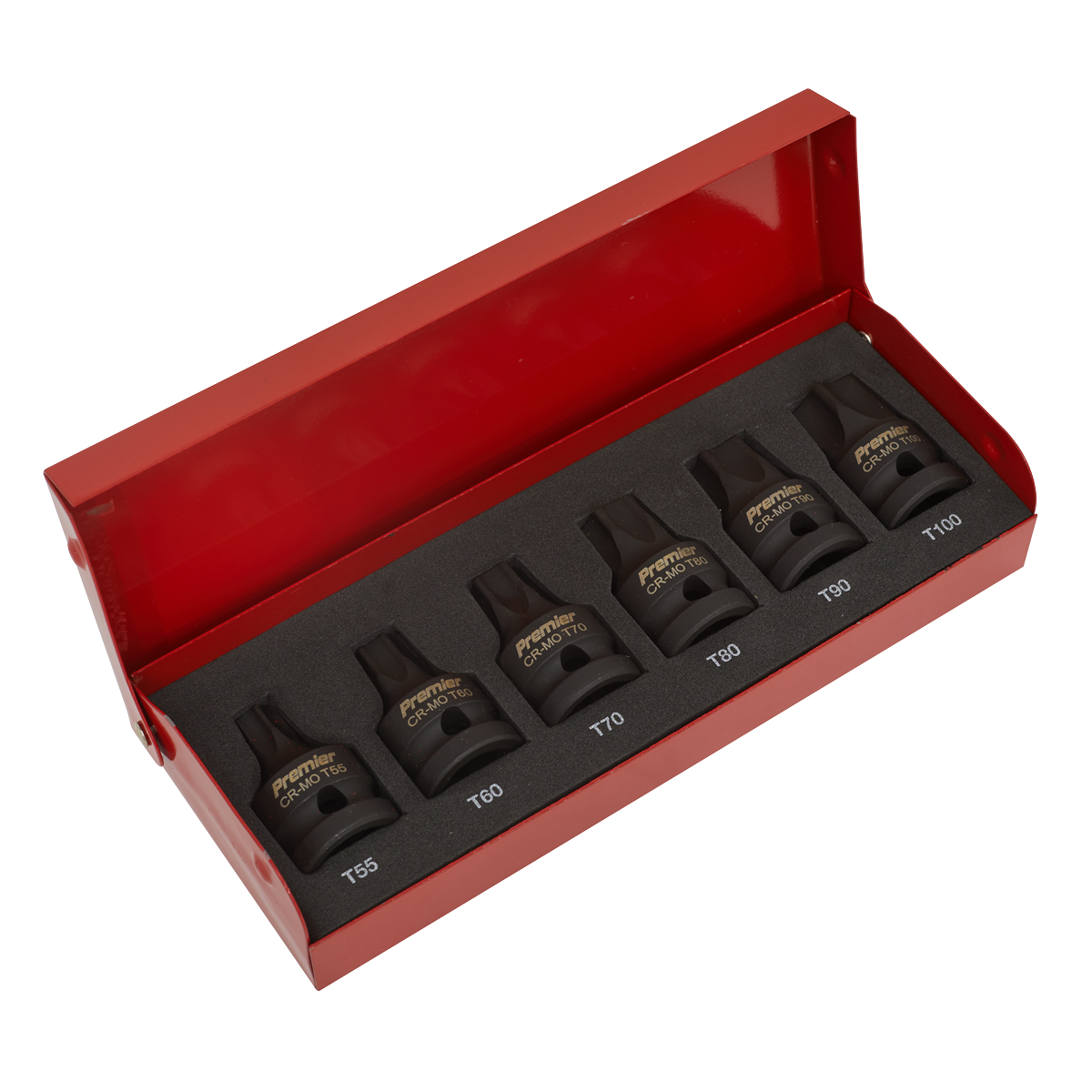 TRX-Star* Impact Socket Bit Set 1/2"Sq Drive 6pc AK5607