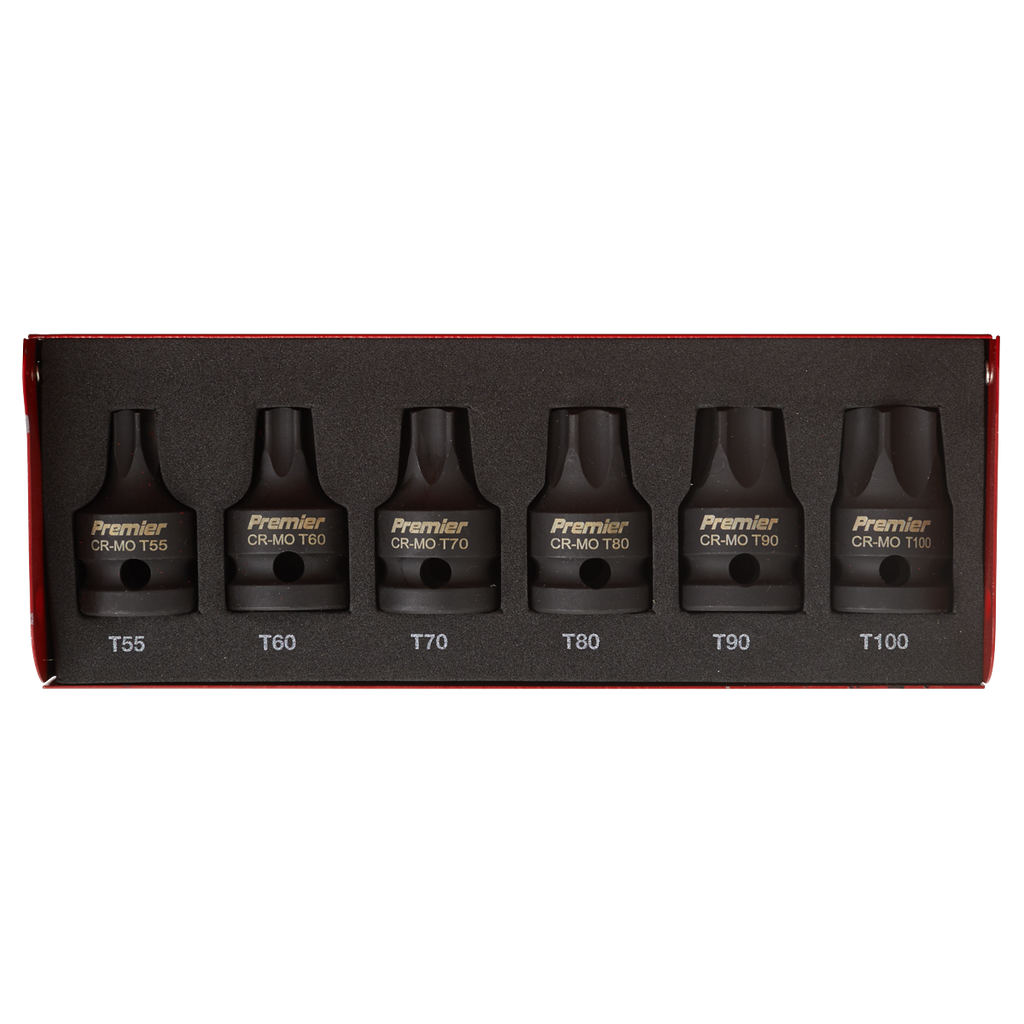 TRX-Star* Impact Socket Bit Set 1/2"Sq Drive 6pc AK5607