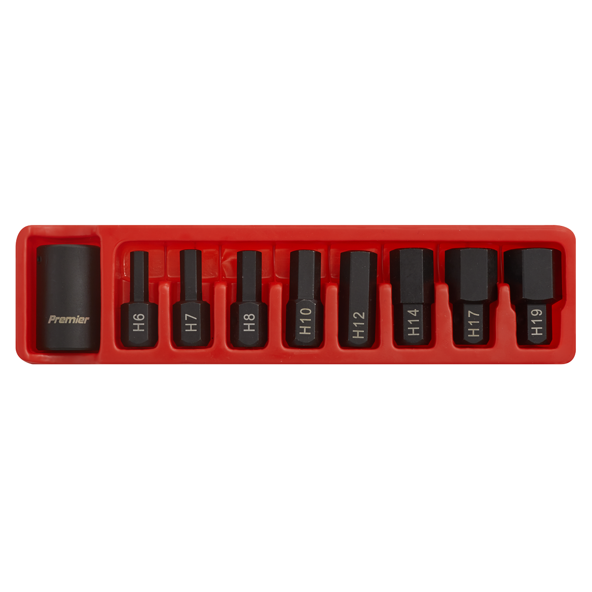 Hex Impact Bit & Holder Set 1/2"Sq Drive 9pc AK5609