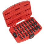 TRX-Star*/Hex/Spline Impact Bit Set 1/2"Sq Drive 25pc AK5612