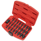 TRX-Star*/Hex/Spline Impact Bit Set 1/2"Sq Drive 25pc AK5612