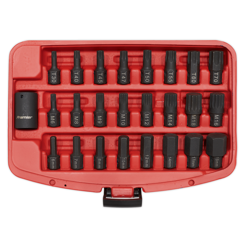 TRX-Star*/Hex/Spline Impact Bit Set 1/2"Sq Drive 25pc AK5612