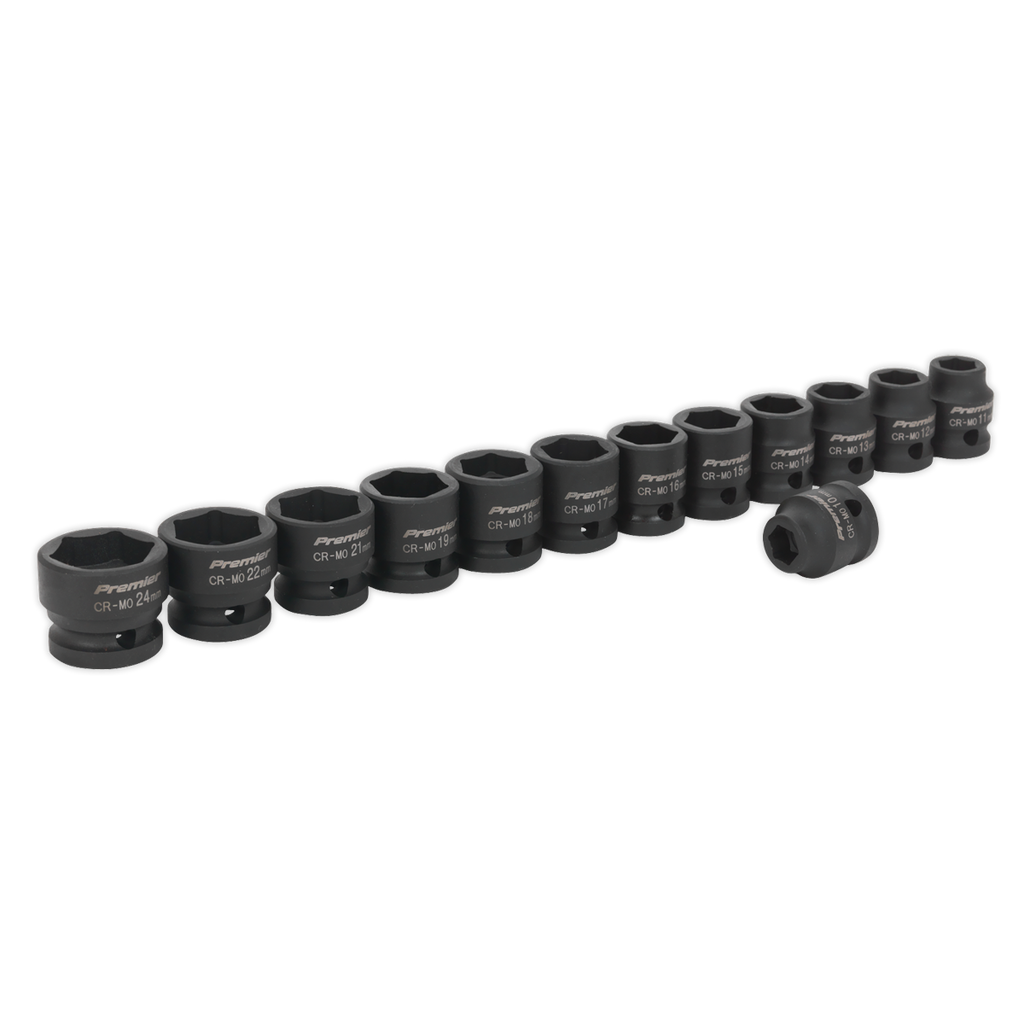 Low Profile Impact Socket Set 1/2"Sq Drive 13pc AK5613LP