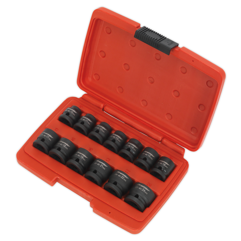 Low Profile Impact Socket Set 1/2"Sq Drive 13pc AK5613LP