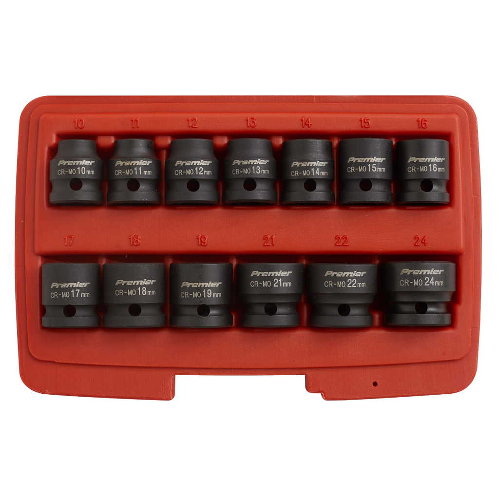Low Profile Impact Socket Set 1/2"Sq Drive 13pc AK5613LP