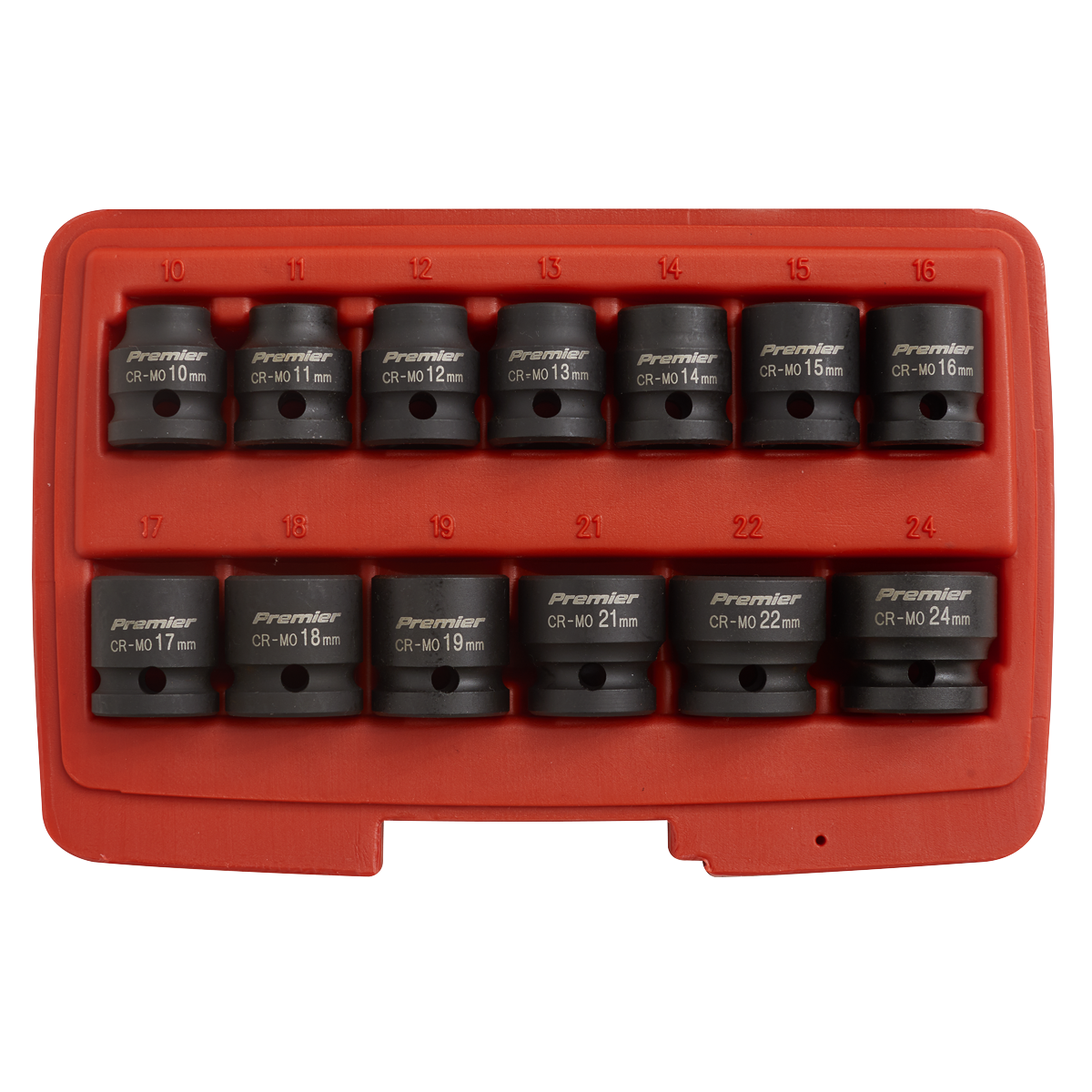 Low Profile Impact Socket Set 1/2"Sq Drive 13pc AK5613LP
