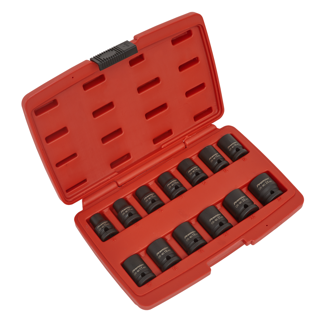 Impact Socket Set 1/2"Sq Drive 12-point 13pc AK5614M