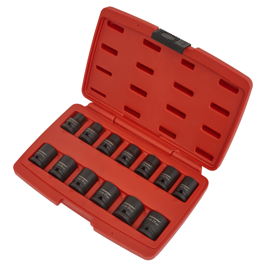 Impact Socket Set 1/2"Sq Drive 12-point 13pc AK5614M