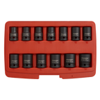Impact Socket Set 1/2"Sq Drive 12-point 13pc AK5614M