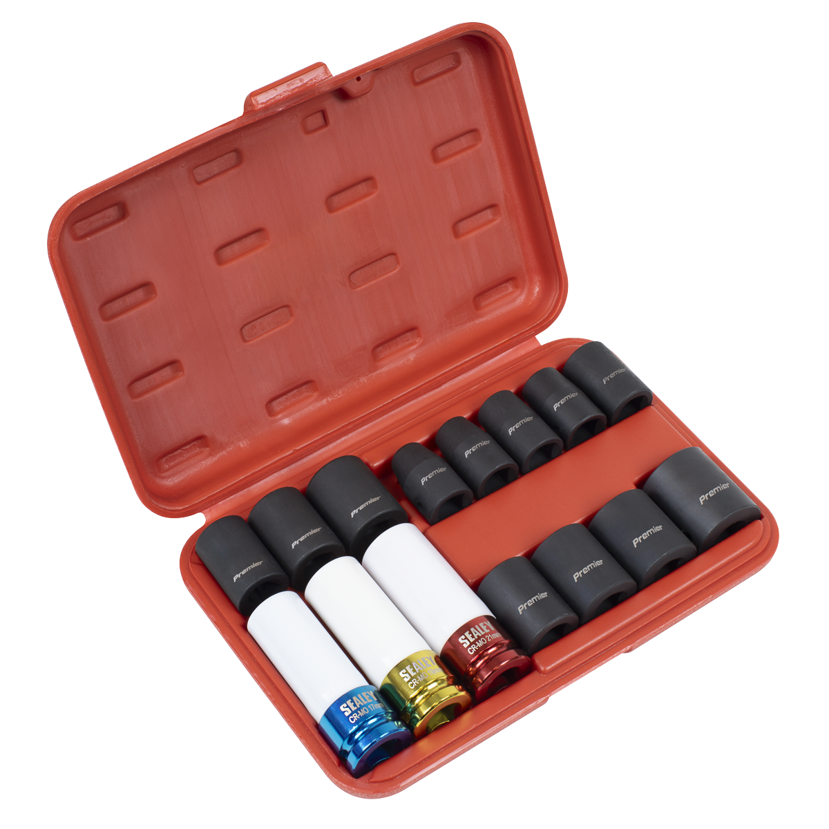 Impact Socket & Wheel Nut Removal Set 1/2"Sq Drive 15pc AK5615M