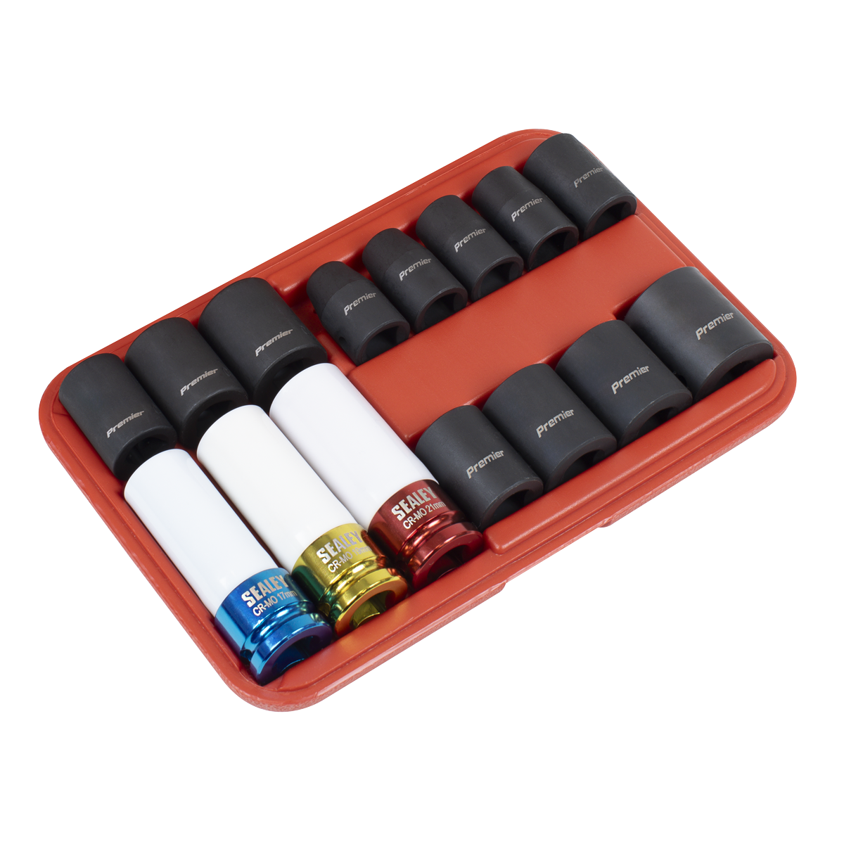 Impact Socket & Wheel Nut Removal Set 1/2"Sq Drive 15pc AK5615M