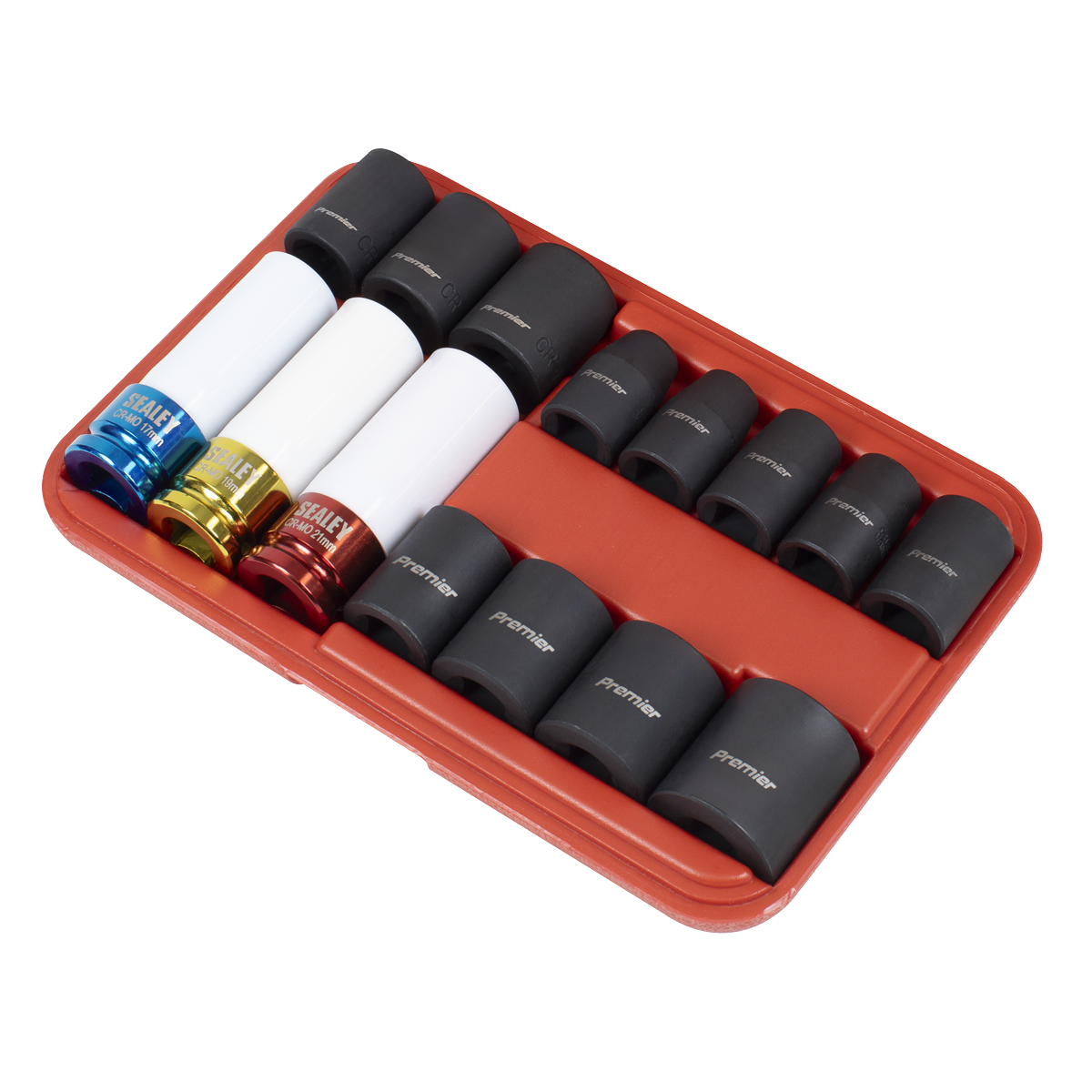 Impact Socket & Wheel Nut Removal Set 1/2"Sq Drive 15pc AK5615M