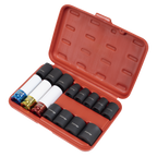 Impact Socket & Wheel Nut Removal Set 1/2"Sq Drive 15pc AK5615M